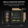 Corsair 3200D RS ARGB Boîtier PC Moyen Tour Gris, 3 ventilateurs RS120 ARGB