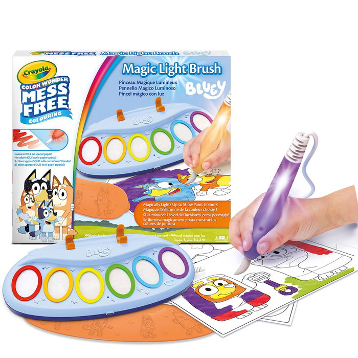 CRAYOLA Color Wonder Pinceau Magique Lumineux Bluey