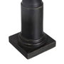 BigBuy Home Bougeoir Noir Bois Verre 12 x 12 x 55 cm