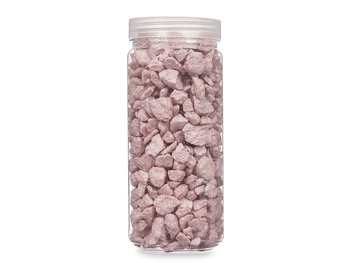 GIFTDECOR Bote Piedra 10-20 mm Metallizzata Rosa 700g