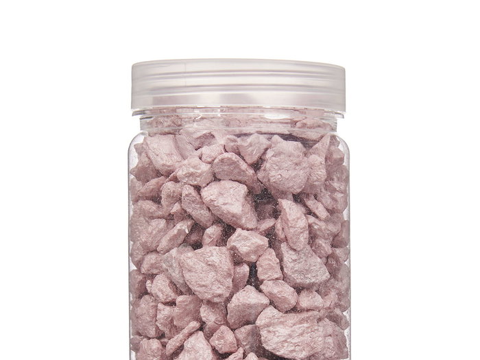 GIFTDECOR Bote Piedra 10-20 mm Metallizzata Rosa 700g