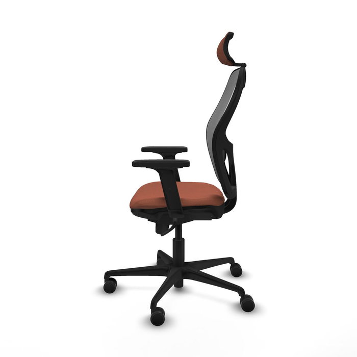 Piqueras y Crespo Chaise de Bureau avec Appui-tête Jorquera 2D036N2 Marron Gris Piqueras y Crespo Chaise de Bureau avec Appui-tête Jorquera 2D036N2 Marron Gris