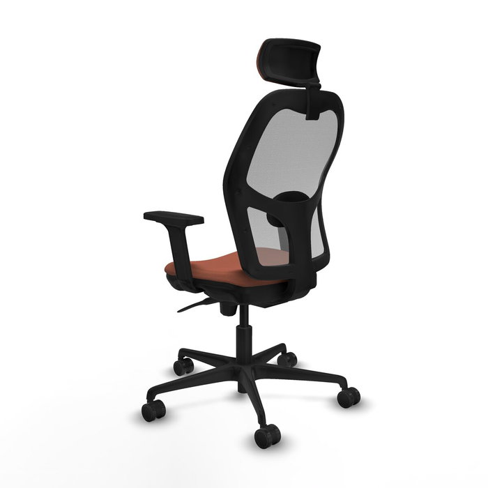 Piqueras y Crespo Chaise de Bureau avec Appui-tête Jorquera 2D036N2 Marron Gris Piqueras y Crespo Chaise de Bureau avec Appui-tête Jorquera 2D036N2 Marron Gris