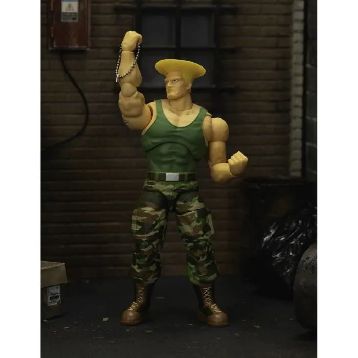 Jada - Figurine articulée Street Fighter - Guile - 15 cm avec accessoires - À partir de 8 ans