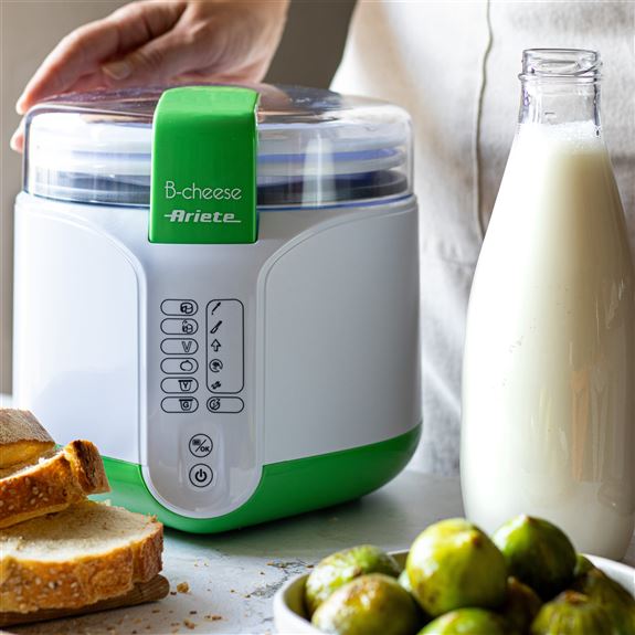 Ariete 615 B-CHEESE - Machine à fromage et à yaourt automatique avec livre de recettes - Pour ricotta, mozzarella, yaourt grec (Végétalien)