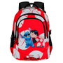 Kiss Stitch Disney Sac à dos 44 cm grande capacité avec port USB et résistance à l'eau, compartiments multiples, dos rembourré