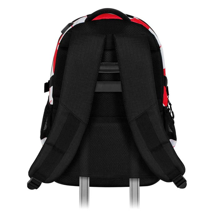 Kiss Stitch Disney Sac à dos 44 cm grande capacité avec port USB et résistance à l'eau, compartiments multiples, dos rembourré