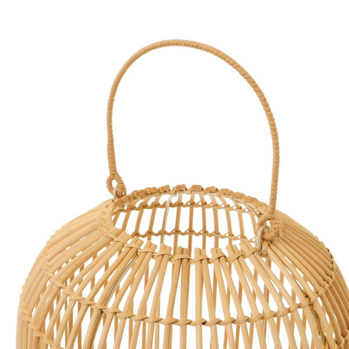 BigBuy Home Lampe de bureau Naturel Métal Rotin