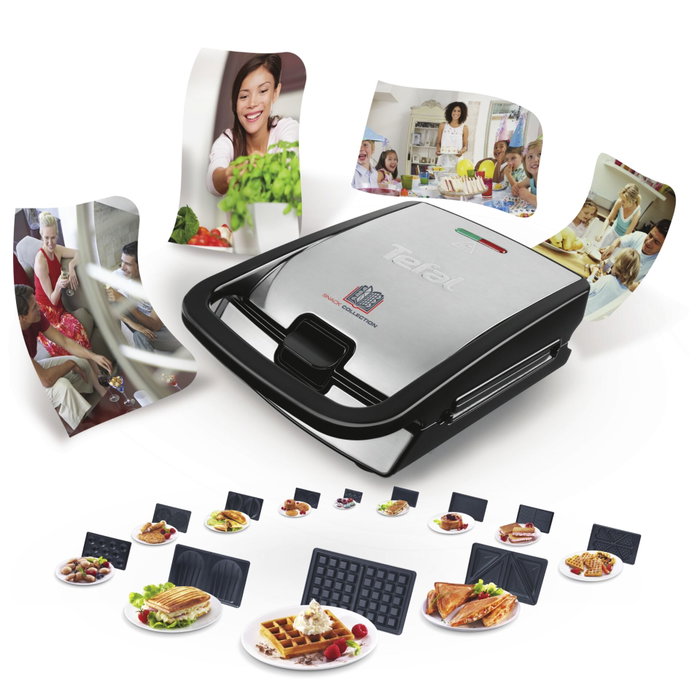 Tefal SW 854 D Snack Collection - Appareil multifonction pour sandwichs et gaufres