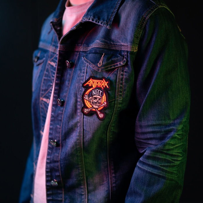 ERIK - Set de 3 patches bande Anthrax en polyester à coudre ou coller - Différents designs