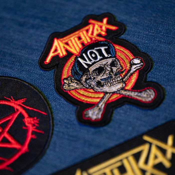 ERIK - Set de 3 patches bande Anthrax en polyester à coudre ou coller - Différents designs