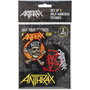ERIK - Set de 3 patches bande Anthrax en polyester à coudre ou coller - Différents designs