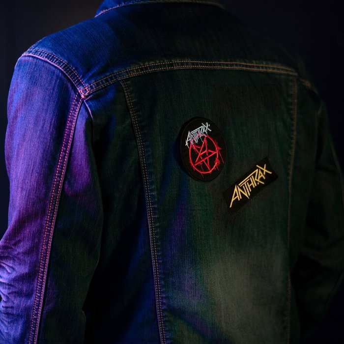ERIK - Set de 3 patches bande Anthrax en polyester à coudre ou coller - Différents designs