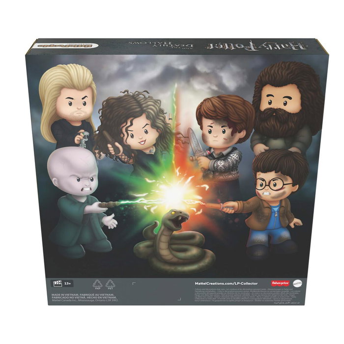 Little People - Fisher-Price Figurines Collector Harry Potter et la Coupe de Feu - Harry, Moody, Umbridge et Patronus - Figurines Reliques de la Mort 2 - JDG35