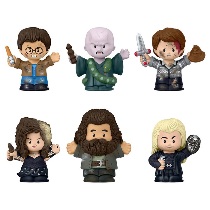 Little People - Fisher-Price Figurines Collector Harry Potter et la Coupe de Feu - Harry, Moody, Umbridge et Patronus - Figurines Reliques de la Mort 2 - JDG35