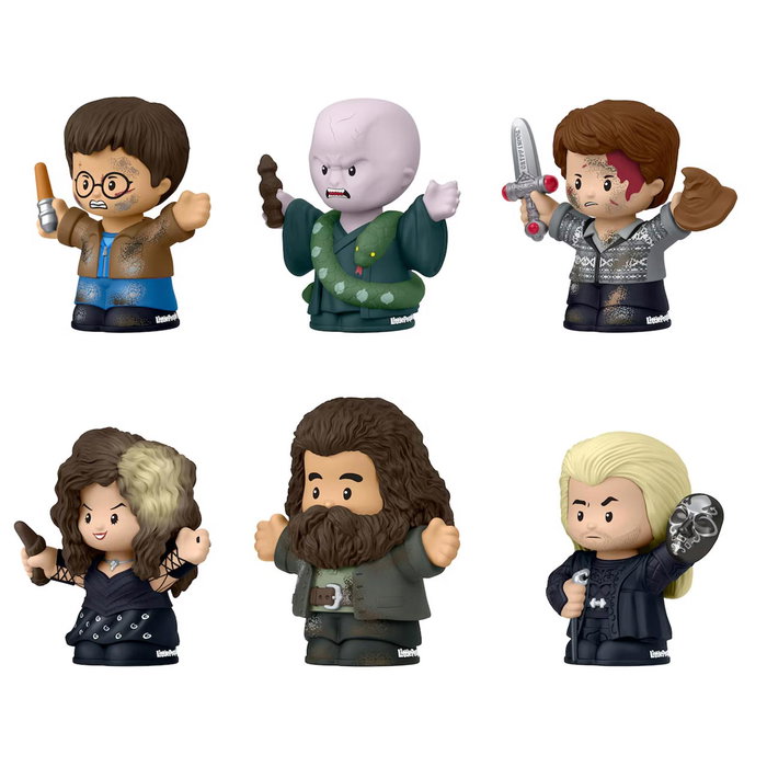 Little People - Fisher-Price Figurines Collector Harry Potter et la Coupe de Feu - Harry, Moody, Umbridge et Patronus - Figurines Reliques de la Mort 2 - JDG35