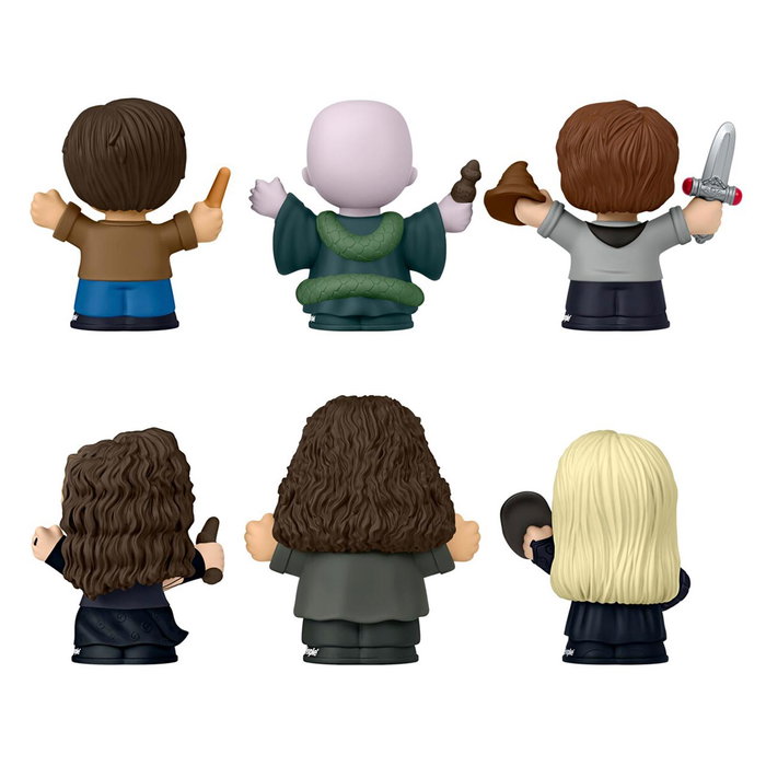 Little People - Fisher-Price Figurines Collector Harry Potter et la Coupe de Feu - Harry, Moody, Umbridge et Patronus - Figurines Reliques de la Mort 2 - JDG35