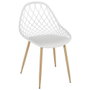 Home Deco Factory Chaise d'extérieur Málaga Blanche