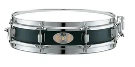 PEARL 13x3 Black Lacquered Steel, Cl-05, Steel Hoop, Sr-018, S-029 - Caisse claire 38x37x12 cm