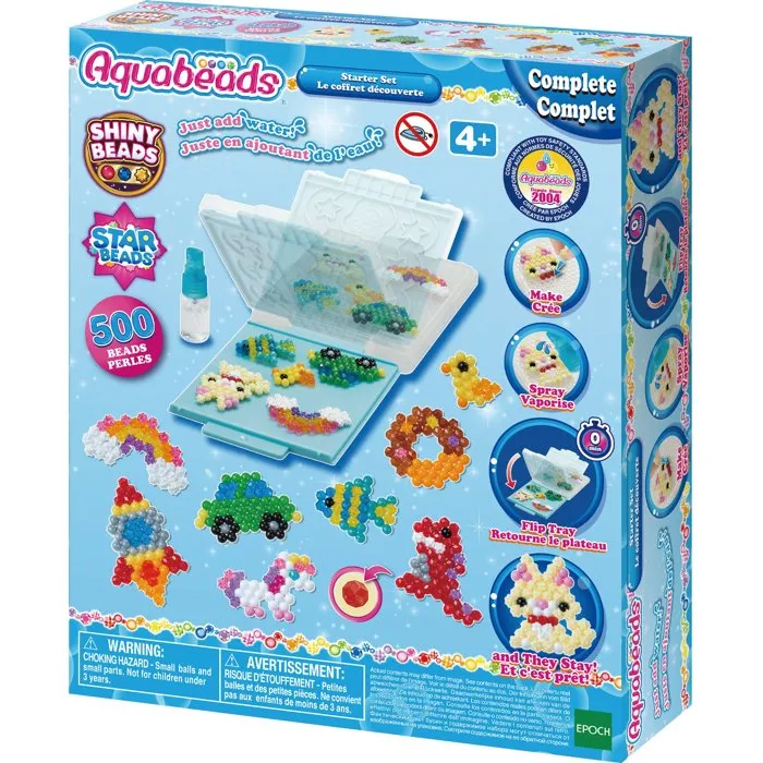 Aquabeads Coffret créatif Découverte avec 500 perles et flip tray Aquabeads Coffret créatif Découverte avec 500 perles et flip tray