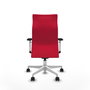 Piqueras Y Crespo Fauteuil de bureau Albacete, Rouge, Mécanisme Synchrone