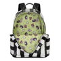 Karactermania - Sac à dos Heady Bitelchús / Beetlejuice Stripes - Sac à dos urbain PVC avec compartiments - 24.5 x 15 x 29 cm - Blanc