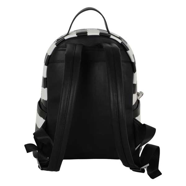 Karactermania - Sac à dos Heady Bitelchús / Beetlejuice Stripes - Sac à dos urbain PVC avec compartiments - 24.5 x 15 x 29 cm - Blanc Karactermania - Sac à dos Heady Bitelchús / Beetlejuice Stripes - Sac à dos urbain PVC avec compartiments - 24.5 x 15 x 29 cm - Blanc