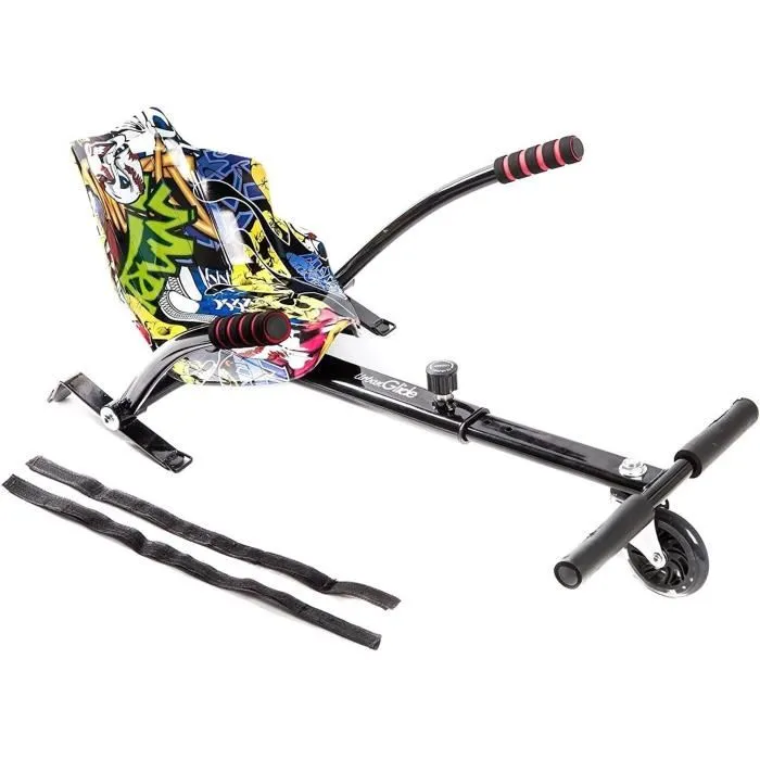 Urbanglide Kart Pilot - Transformation en Kart pour Hoverboard - Compatible Toutes Marques et Tailles de Roue - Longueur Ajustable Enfant/Adulte