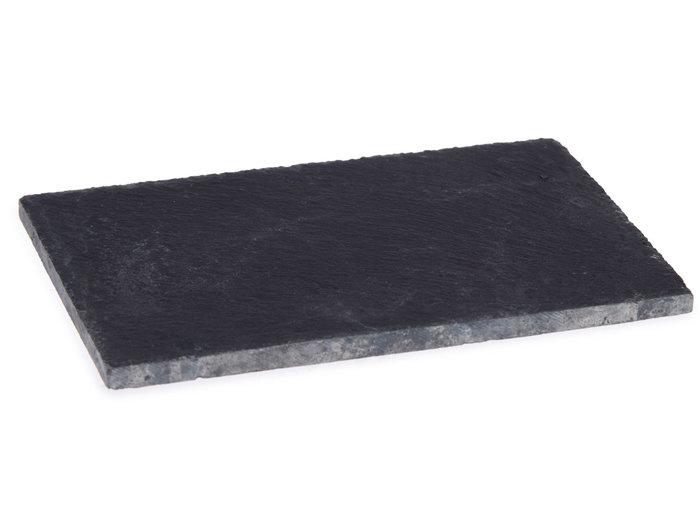 Kinvara Pizarra Aperitivo 15x10 cm Ardoise Noir avec Patins (Set de 36)