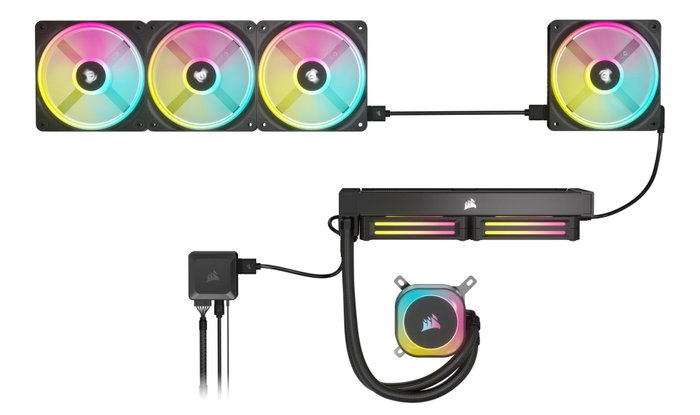 Corsair iCUE LINK QX120 RGB Ventilateur PC 120 mm Noir et blanc