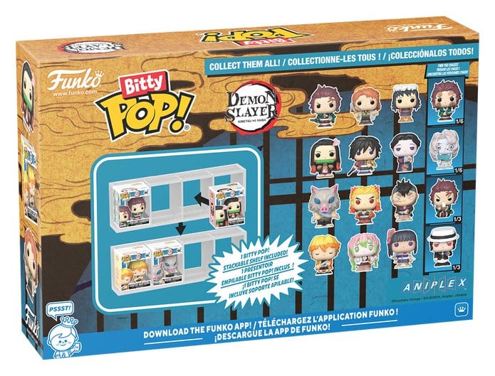 Demon Slayer: Kimetsu no Yaiba pack 4 figurines Bitty POP! Vinyl Zenitsu 2,5 cm