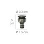SATURNIA Adaptateur de tuyau Soft Touch 3/4" - 1/2"