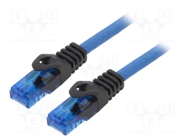 LOGILINK Patch cord U/UTP Cat 6a RJ45 bleu 3m