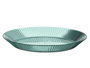 Leknes Assiette Rayures Verte 23 cm Diamètre Plastique PS (Set de 24)