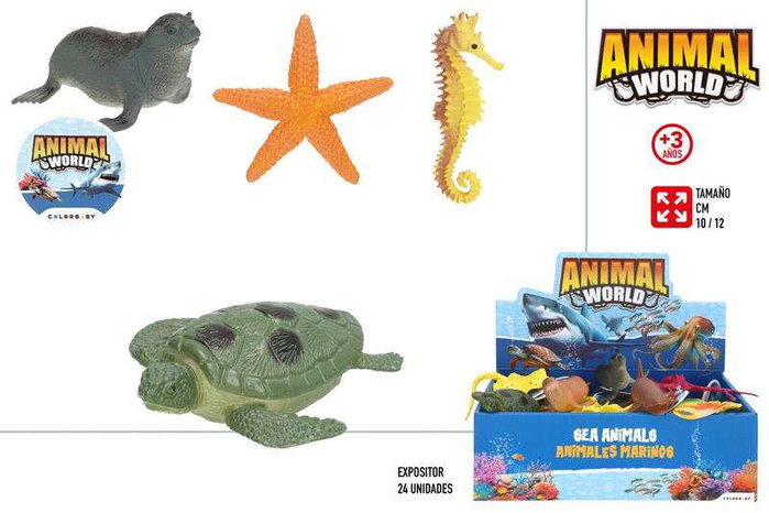 Color Baby Figurines d'animaux de l'océan 12 cm - Lot de modèles assortis Color Baby Figurines d'animaux de l'océan 12 cm - Lot de modèles assortis