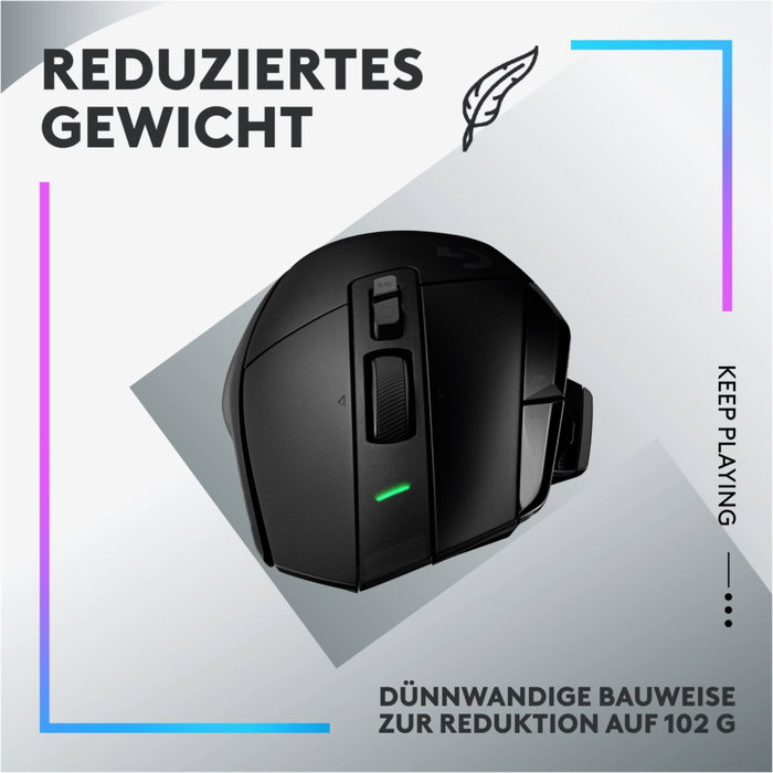 Logitech G G502 X LIGHTSPEED Souris sans fil optique Noir