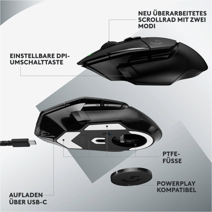 Logitech G G502 X LIGHTSPEED Souris sans fil optique Noir