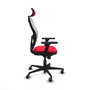 Piqueras y Crespo Chaise de Bureau 3D036G2 Rouge avec Appui-tête
