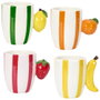Home Deco Factory Mug avec Anse Motifs Fruits Dolce Vita 300 ml