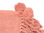 Giftdecor Couverture Pompon en Coton Teja 120x150 cm Multiusos (Set de 12)