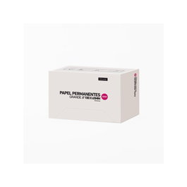 Bifull - Papier autocollant permanent grand format 100x65 mm, Lot de 100 feuilles