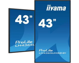 iiyama 43'' 3840x2160 UHD IPS Moniteur Videowall 800cd/m²