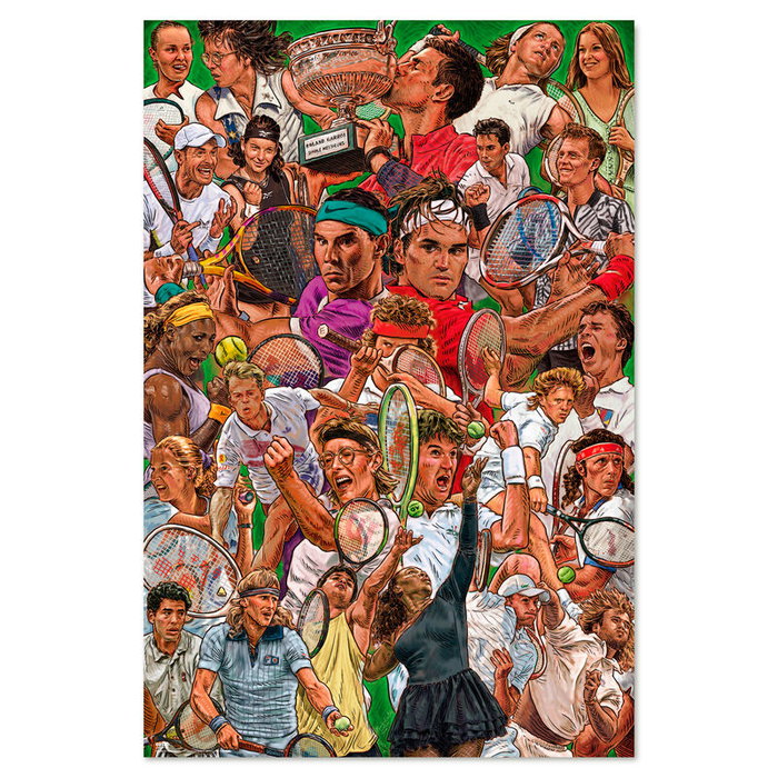 ERIK Poster Légendes du Tennis - Décoration Murale 91.5x61 cm - Impression Haute Qualité Papier Brillant 150 g ERIK Poster Légendes du Tennis - Décoration Murale 91.5x61 cm - Impression Haute Qualité Papier Brillant 150 g
