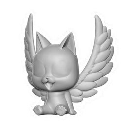 Plastoy Hucha Fairy Tail Happy - Tête de Mickey 18 cm en plastique