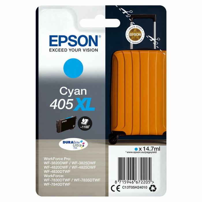 Epson 405XL Cyan Cartouche d'encre Haute Capacité