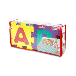 TACHAN - Tapis Puzzle Alphabet en mousse EVA - 26 pièces 32x32 cm - Lettres détachables - Apprentissage et jeu sécurisé - Intérieur/Extérieur - Sac de rangement - Dès 18 mois