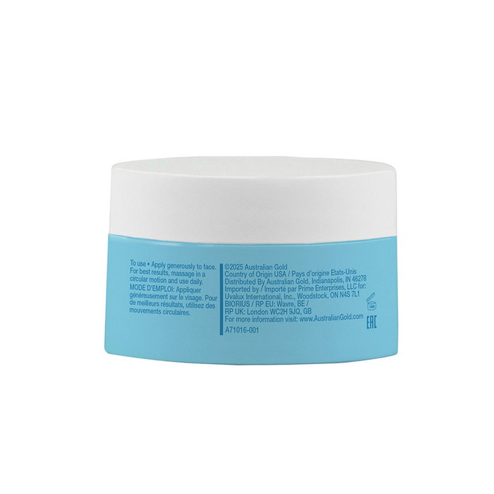 Australian Gold Crème Visage Hydratante Après-Soleil pour Rétablir l'Hydratation et Revitaliser la Peau - 50 ml