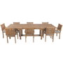 Ensemble Table + Chaises Home ESPRIT Teck 210 X 100 X 76 CM