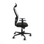 Chaise de Bureau avec Appui-tête Jorquera Piqueras y Crespo 1D036G1 Noir