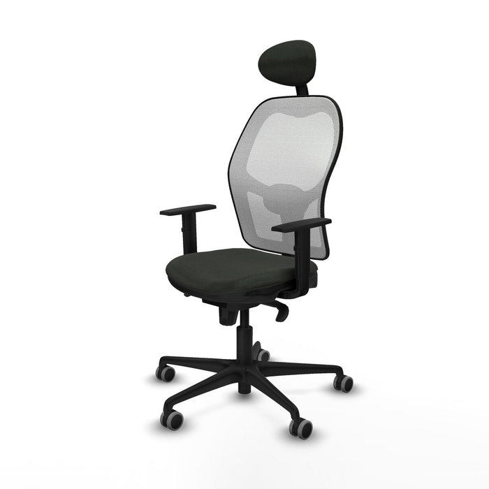 Chaise de Bureau avec Appui-tête Jorquera Piqueras y Crespo 1D036G1 Noir
